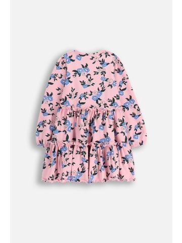 Coccodrillo Kleid mit langen Ärmeln in gedämpftes Rosa