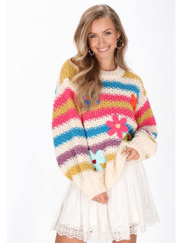 IZIA Sweater in offwhite multicolor