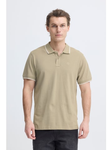 BLEND Elegantes Poloshirt Knopfleiste Kurzarm in Braun-2