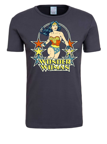 Logoshirt T-Shirt Wonder Woman in blaugrau