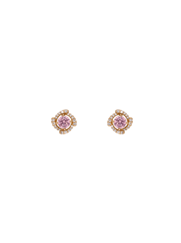 faina Women Stud Earrings in Rose Gold Pink