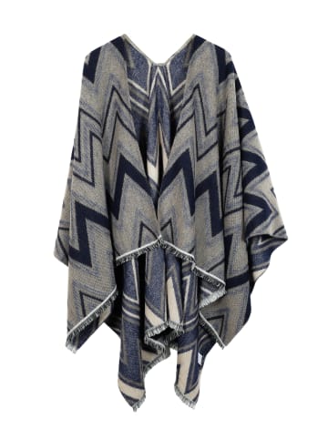 collezione alessandro Poncho " Marcia " in blau