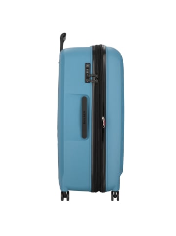 Delsey Belmont Plus 4-Rollen Trolley 82 cm in zink blau