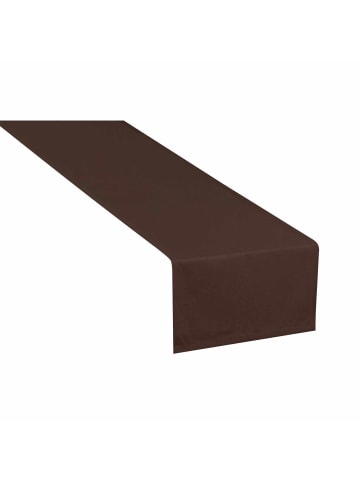 Tom Tailor Blickdichter Tischläufer DOVE in Dunkelbraun