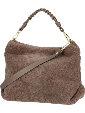 Abro Beuteltasche Poppy Shearling 30932 in Wood