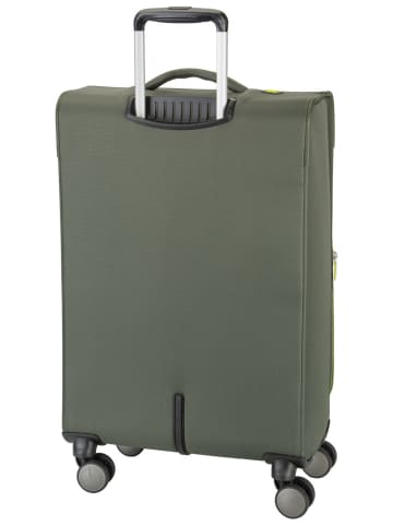 American Tourister Trolley Wanderlite Spinner M Exp in Dark Khaki