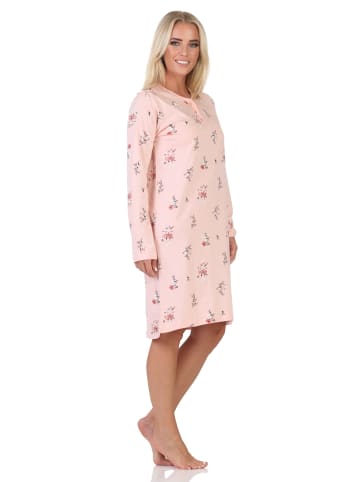 NORMANN Normann Damen Nachthemd fraulich in floralem Design - 88169 in türkis