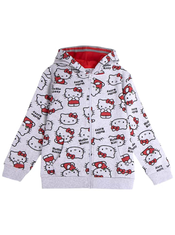 Hello Kitty Sweatjacke Hello Kitty mit Allover-Print in Grau