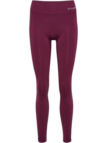 Hummel Hummel Leggings Hmlmt Multisport Damen Schnelltrocknend Nahtlosen in PRUNE