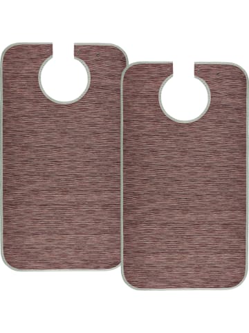 Erwin Müller XXL-Speiseschürze 2er-Pack in rot/braun
