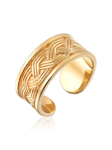 KUZZOI Ring 925 Sterling Silber Ornament in Gold