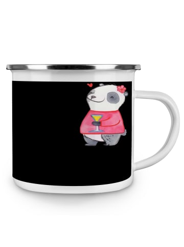 Mr. & Mrs. Panda Kaffeepott Beste Brautjungfern mit Spruch in Schwarz