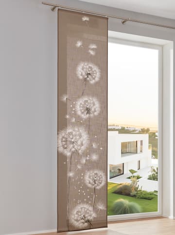 Heine Schiebevorhang in braun-weiß