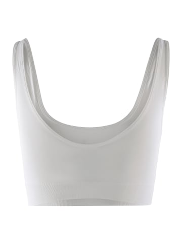 adidas Bustier SCOOP LOUNGE BRA in weiss