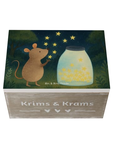 Mr. & Mrs. Panda Aufbewahrungsbox Maus Sterne Design ohne Spruch in Weiß