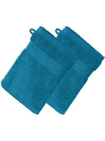 Erwin Müller Frottier Waschhandschuh 2er-Pack Friedrichshafen in ozeanblau