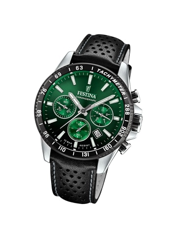 Festina Analog-Armbanduhr Festina Timeless Chronograph schwarz groß (ca. 45mm)