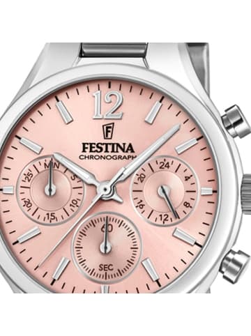 Festina Chronograph-Armbanduhr Festina Boyfriend silber mittel (ca. 36mm)