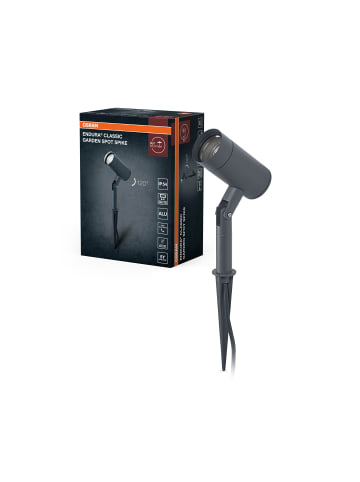 Osram ENDURA Garden Außen-Spießleuchte, schwarz, GU10