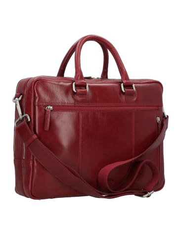 Leonhard Heyden Cambridge Aktentasche Leder 40 cm in rot