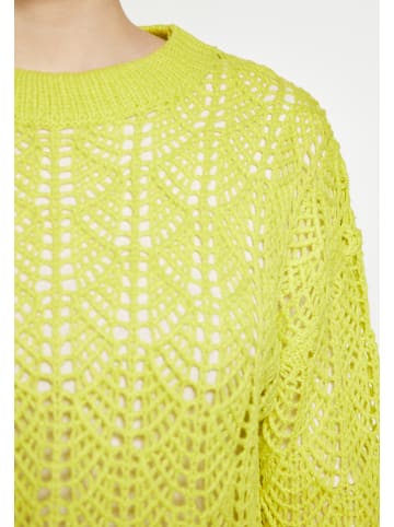 IZIA Damen Strick Pullover in Limette