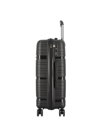 D&N Travel Line 4300 4 Rollen Kofferset 3-teilig schwarz