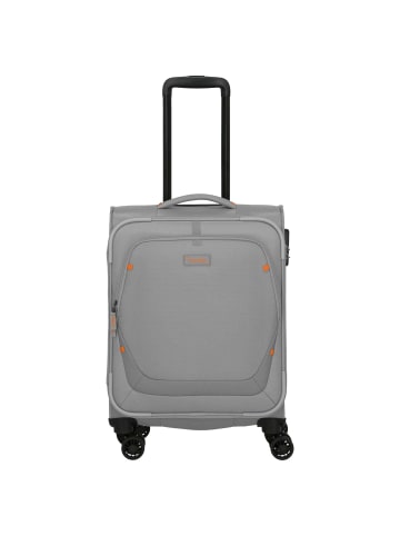travelite Umbria - 4-Rollen-Kabinentrolley S 55 cm (schwarz) in smoky grey