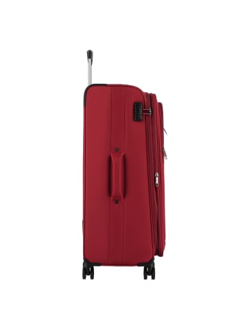 D&N Travel Line 6874 4-Rollen Trolley 76 cm in bordeaux