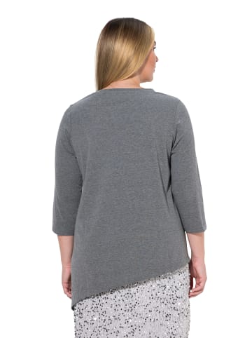 MIAMODA Shirt in dunkelgrau melange
