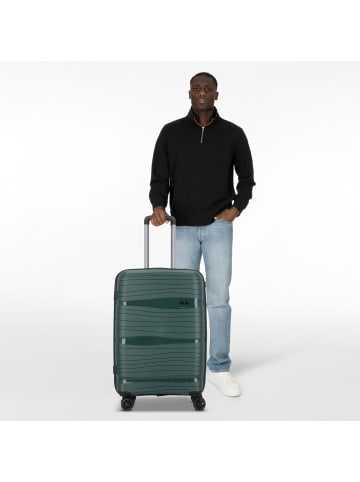 D&N Travel Line 4300 4 Rollen Trolley M 68 cm in dark green