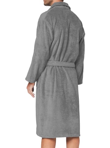 normani Herren Premium Bademantel Basic in Grau