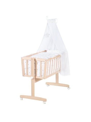 roba Babywiege Sternenzauber grau 2in1 Stubenwagen & Wiege Set komplett