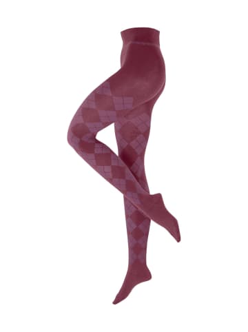 Burlington Strumpfhose Fine Argyle in Lilac mel.