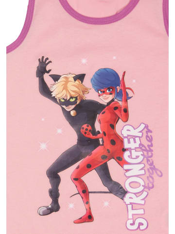Miraculous 2er Pack Miraculous Unterhemd in weiss/rosa