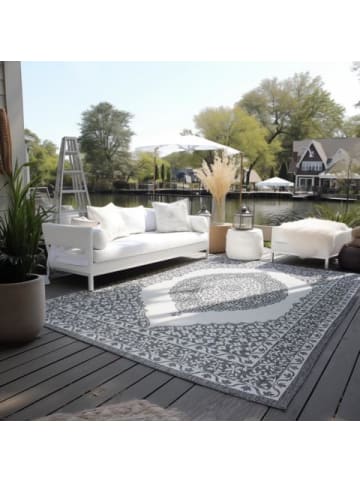 Elle Decoration Elle Decoration Gemini In- und Outdoor Wendeteppich - silber