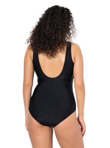 Ulla Popken Badeanzug in schwarz