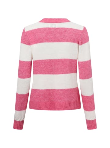 NÜMPH Pullover Nuriette in rosa weiß - 0001