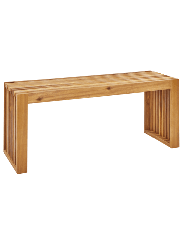 Beliani Gartenbank BELLANO in Braun - (W) 105 x (H) 43 x (L) 35 cm