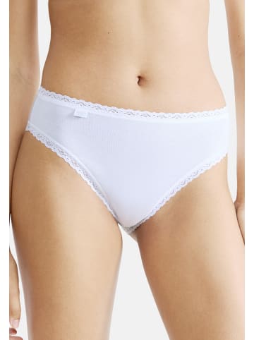 Sloggi Tai Slip 24/7 Cotton Lace in Weiß / schwarz / beige