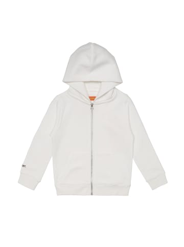 smiler. Kapuzensweatshirtjacke mini-grin. in weiss