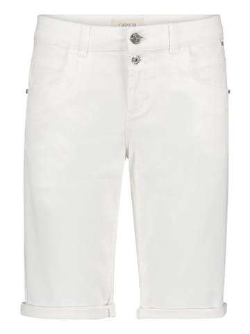 CARTOON Jeans-Shorts mit Stickerei in Rohweiß