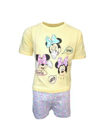 Disney Minnie Mouse Schlafanzug kurz Disney Minnie Mouse in Gelb