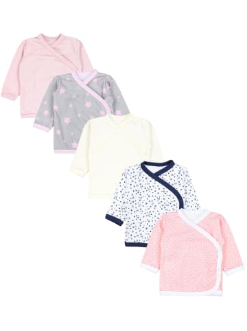 TupTam 5er- Set Wickelshirts in rosa Modell 1