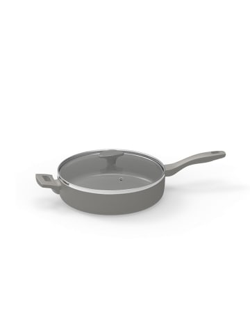 Michelino Michelino Alythia Schmorpfanne mit Glasdeckel - 28 cm in Grau in Grau