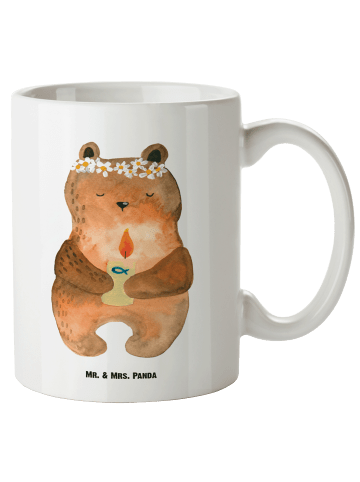 Mr. & Mrs. Panda Henkeltasse Bär Kommunion ohne Spruch in Weiß