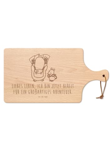 Mr. & Mrs. Panda Frühstücksbrettchen Pinguin & Maus Wanderer mit... in Transparent