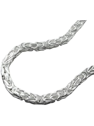 Gallay Armband 4mm Königskette vierkant glänzend Silber 925 19cm in silber