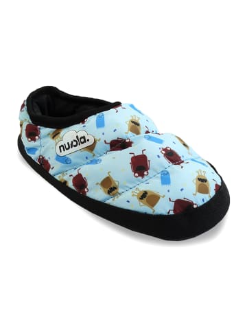 nuvola Hausschuhe "Printed 20 Mostro" in Hellblau