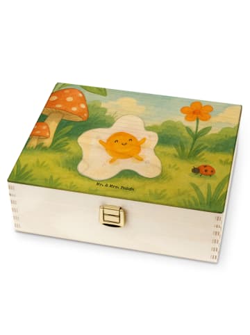 Mr. & Mrs. Panda Teebeutelbox Spiegelei Ei Design ohne Spruch in Weiß