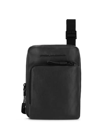 Piquadro Harper Umhängetasche Leder 18 cm in black